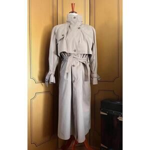 Vintage London fog trench-coat in greige, size 8